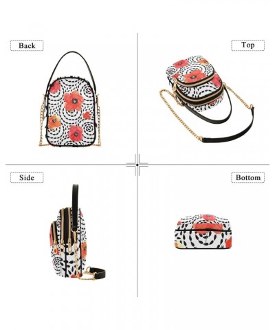 Spiral Blots Flowers Crossbody Bags for Women Crossbody Tote Bag Phone Bags Wallet with Chain Strap for Everyday Use $11.18 T...