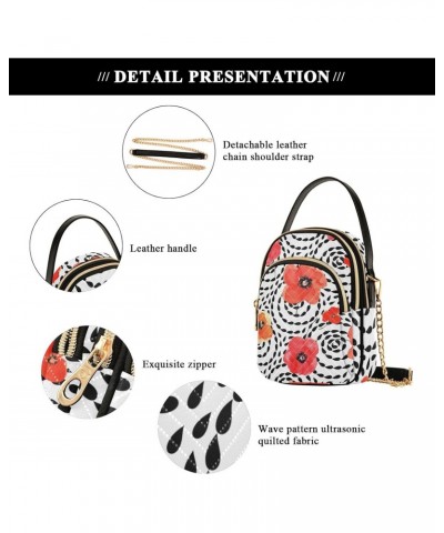 Spiral Blots Flowers Crossbody Bags for Women Crossbody Tote Bag Phone Bags Wallet with Chain Strap for Everyday Use $11.18 T...