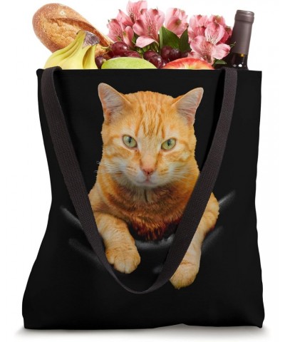 Cute Yellow Cat Kitty in Pocket - Best Cat Owner Tote Bag $10.19 Totes