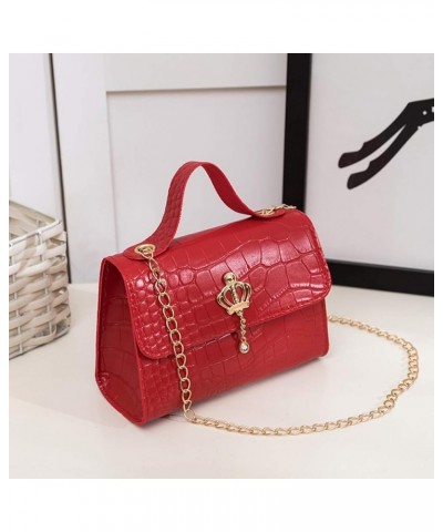 Travel Carry On Bag For Women Travel Carry On Bag For Women Women's Fashion Designer Crossbody Bags For Women Red One Size $6...