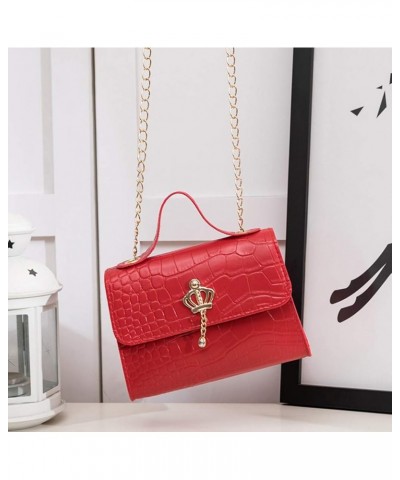 Travel Carry On Bag For Women Travel Carry On Bag For Women Women's Fashion Designer Crossbody Bags For Women Red One Size $6...