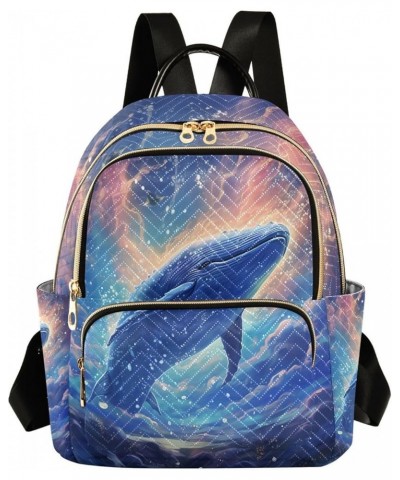 Mini Backpack for Women, Galaxy Whale Travel Backpack Purse for Ladies, Small Bookbag Daypack Shoulder Bag S A61 Medium $15.1...