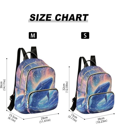 Mini Backpack for Women, Galaxy Whale Travel Backpack Purse for Ladies, Small Bookbag Daypack Shoulder Bag S A61 Medium $15.1...