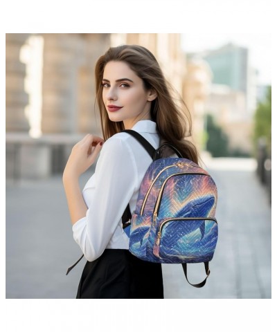 Mini Backpack for Women, Galaxy Whale Travel Backpack Purse for Ladies, Small Bookbag Daypack Shoulder Bag S A61 Medium $15.1...