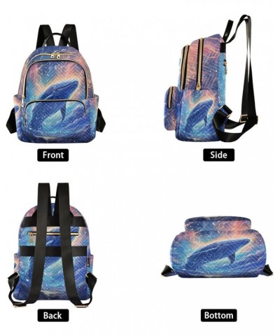 Mini Backpack for Women, Galaxy Whale Travel Backpack Purse for Ladies, Small Bookbag Daypack Shoulder Bag S A61 Medium $15.1...