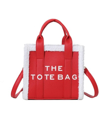 The Tote Bag for Women, Mini Leather Tote Bag with Zipper Trendy Shoulder Crossbody Handbags for Work Travel(Pink) Red $20.99...