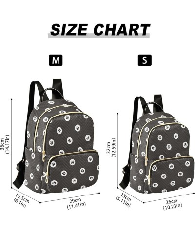 Travel Backpack Purse for Women Fashion Anti-theft Work Casual Dog Paw Polka Dot Daypack Shoulder Bag Medium Size Medium $18....