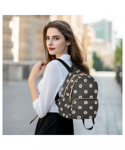 Travel Backpack Purse for Women Fashion Anti-theft Work Casual Dog Paw Polka Dot Daypack Shoulder Bag Medium Size Medium $18....