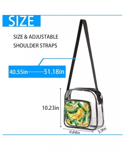 Clear Crossbody Bag Gift for Women-Clear Bag for Workout Running Travelling Hiking Multi5 $10.77 Crossbody Bags