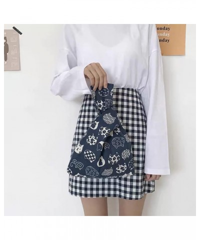 Cotton Fabric Fashion Art Japanese Kimono Pattern Wrist Bag Tote Handbag Cellphone Wallet Portable Purse for Women 14 $12.23 ...