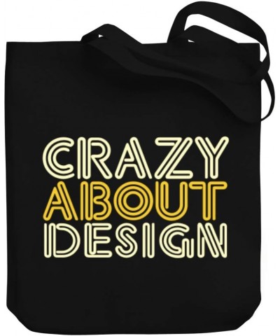 Crazy About Design Canvas Tote Bag 10.5" x 16" x 4 $17.60 Totes