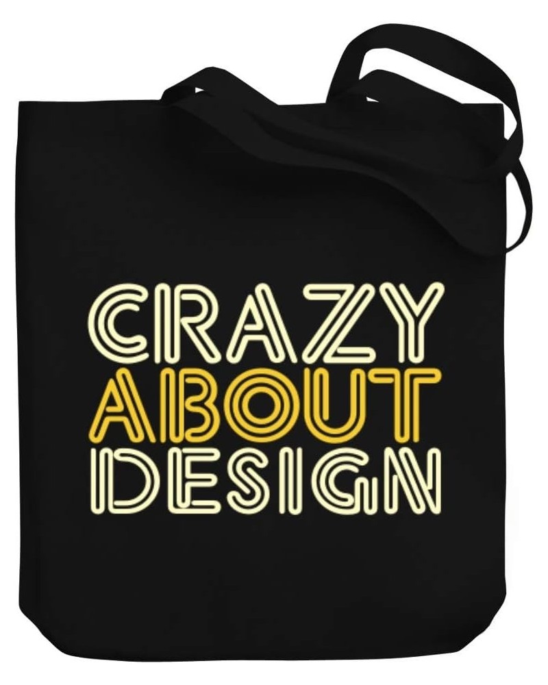 Crazy About Design Canvas Tote Bag 10.5" x 16" x 4 $17.60 Totes