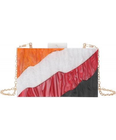 Acrylic Clutch Purses for Women Evening Clutch Bag Purse Handbag Wedding Party Cocktail(11-multicolor) $15.91 Evening Bags