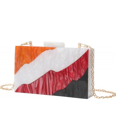 Acrylic Clutch Purses for Women Evening Clutch Bag Purse Handbag Wedding Party Cocktail(11-multicolor) $15.91 Evening Bags