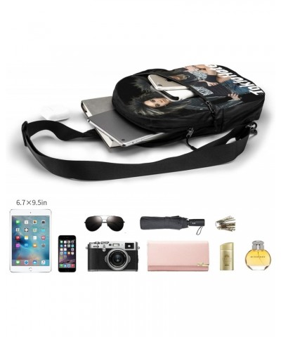 Tokio Rock Group Hotel Crossbody Handbag Chest Bag Sling Bag Adjustable Shoulder Bag Hiking Daypack Classic Chest Package Fol...