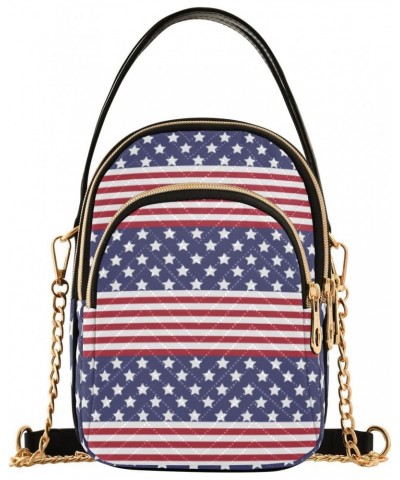 4th of July Cell Phone Purse Stars Stripes Pattern Liberty Crossbody Handbag Durable Shoulder Bag Sturdy Travel Pouch Compact...