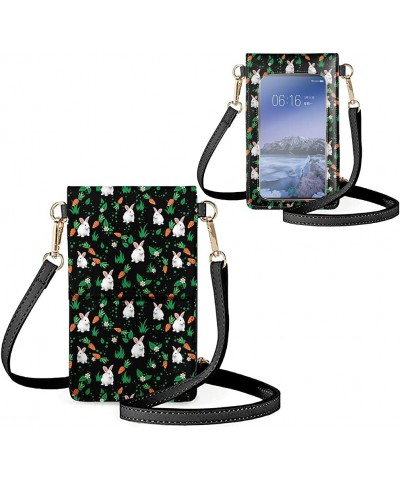 Touch Screen Phone Purse, Lightweight Small Wallet Purses and Handbags with a Shoulder Strap for Women Cute Rabbits $10.97 Cr...