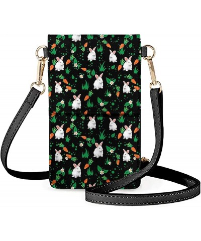 Touch Screen Phone Purse, Lightweight Small Wallet Purses and Handbags with a Shoulder Strap for Women Cute Rabbits $10.97 Cr...