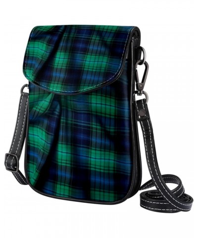 Crossbody Bags for Women,Crossbody Bag Men,Small Sling Bag,Black Plaid Printing,Crossbody Purse $13.33 Crossbody Bags