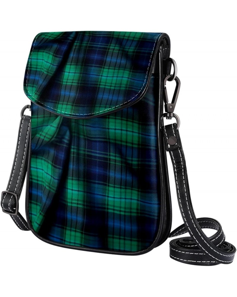 Crossbody Bags for Women,Crossbody Bag Men,Small Sling Bag,Black Plaid Printing,Crossbody Purse $13.33 Crossbody Bags