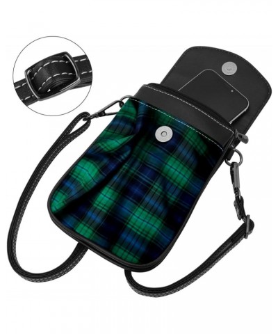 Crossbody Bags for Women,Crossbody Bag Men,Small Sling Bag,Black Plaid Printing,Crossbody Purse $13.33 Crossbody Bags