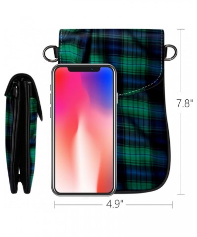 Crossbody Bags for Women,Crossbody Bag Men,Small Sling Bag,Black Plaid Printing,Crossbody Purse $13.33 Crossbody Bags