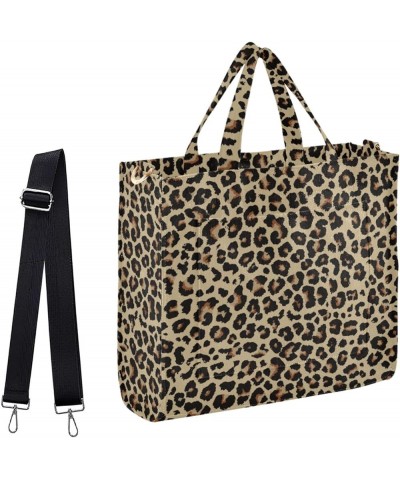 Leopard Fur Texture Background Small Satchel Bag Handbag for Gym Shopping Multi07 $14.84 Satchels