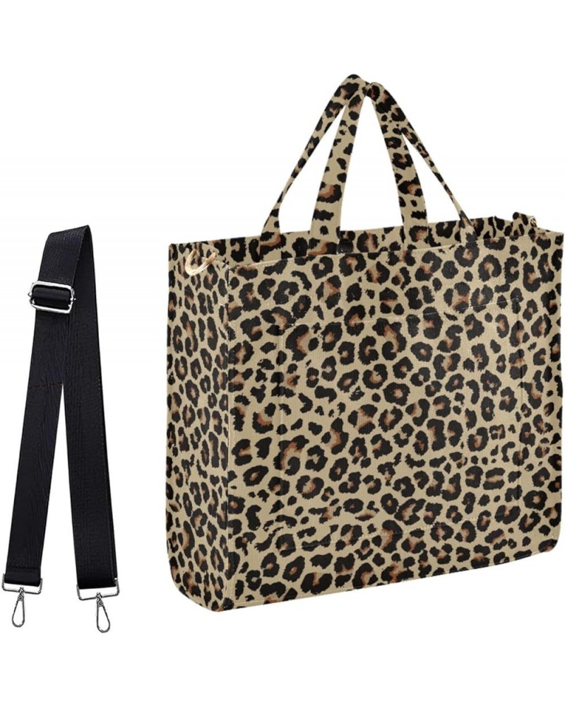 Leopard Fur Texture Background Small Satchel Bag Handbag for Gym Shopping Multi07 $14.84 Satchels