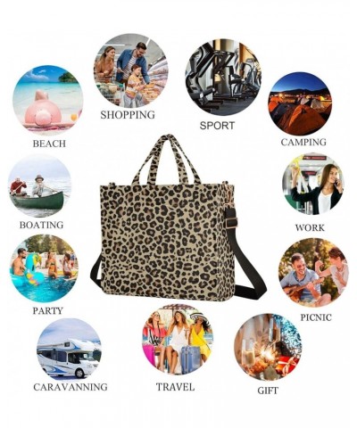 Leopard Fur Texture Background Small Satchel Bag Handbag for Gym Shopping Multi07 $14.84 Satchels