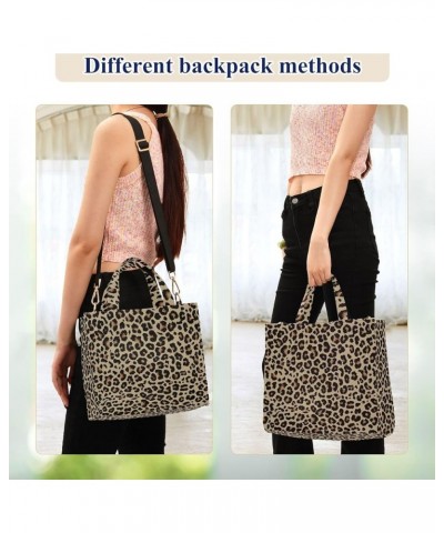 Leopard Fur Texture Background Small Satchel Bag Handbag for Gym Shopping Multi07 $14.84 Satchels