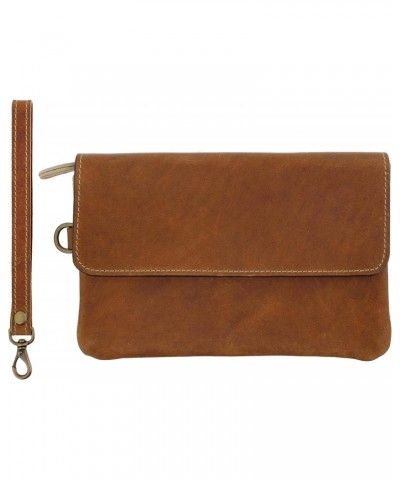 Leather Wallet Clutch with Wristlet - 5.3 x 8in Women Purse Envelope Clutch with Magnet Closure $37.80 Clutches