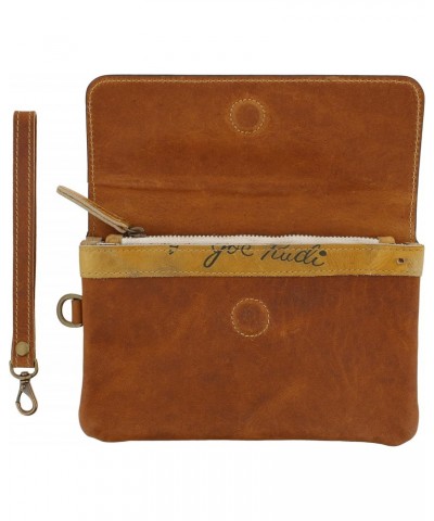 Leather Wallet Clutch with Wristlet - 5.3 x 8in Women Purse Envelope Clutch with Magnet Closure $37.80 Clutches