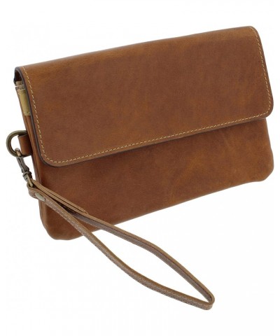 Leather Wallet Clutch with Wristlet - 5.3 x 8in Women Purse Envelope Clutch with Magnet Closure $37.80 Clutches