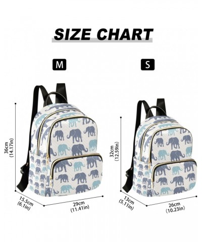 Hand Drawn Silhouette Elephants Funny Backpack Purse for Women Travel Handbag Shoulder Bag $14.35 Backpacks