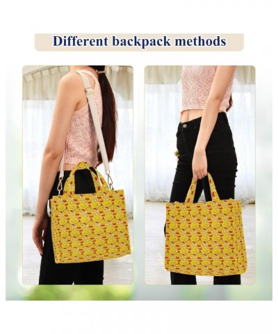 Yellow Duck Women's Tote Bag Satchel Handbag with Adjustable Shoulder Strap for Work College Travel $12.25 Totes