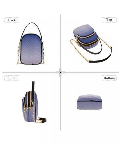 Crossbody Bag for Women Cell Phone Purse Wallet with Removable Chain Shoulder Handbag for Work Travel Phone Passport Dark Blu...