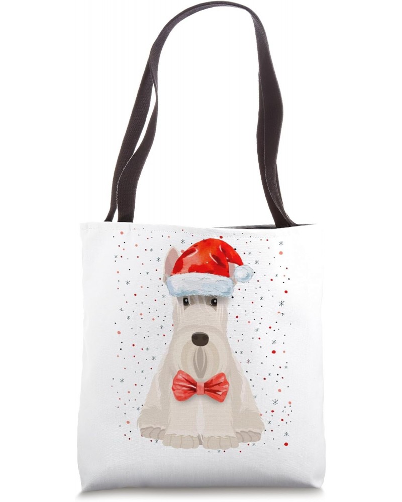 Scottish Terrier Christmas Idea For Women & Xmas Scottie Dog Tote Bag $15.31 Totes