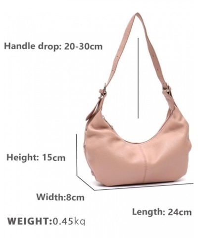 Women Genuine Leather Handbag Fashion Soft Cowhide Cloud Bag Casual Shoulder Crossbody Bags (Color : Pink) Black $47.49 Shoul...