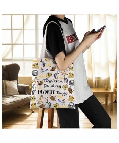 The Lion Inspire Gift Lion lover Tote Bag Animal Kingdom Gift Cartoon Fans Handbag Animal King Movie Merch Lion Bag $12.33 Totes