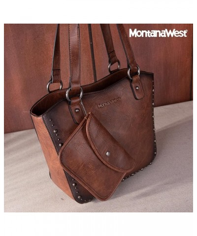 Women's Western Handbag Tooling Tote Bag Conceal Carry Purse with Detachable Holster X-brown $28.04 Hobo Bags