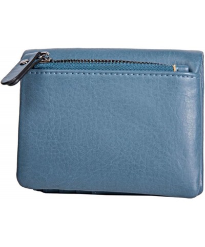 PU Leather Zip Around Wallet Clutch RFID Blocking Zipper Purse Cards Notes Coins Wallet (Color : Green) Blue $15.51 Wallets