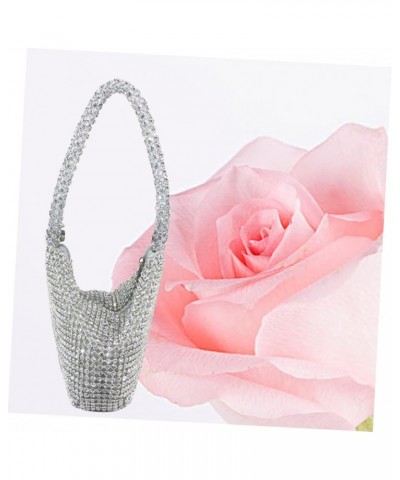 Handle Elegant and Charming Clutch Bag Rhinestone Bag Full Rhinestones Clutch Card Holder Clutch Bag Evening Party Clutch Bag...