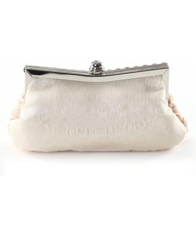 Beige Rhinestone Evening Clutch Purse Handbag Crystal Wedding Party Wallet Women's Beige $11.13 Evening Bags