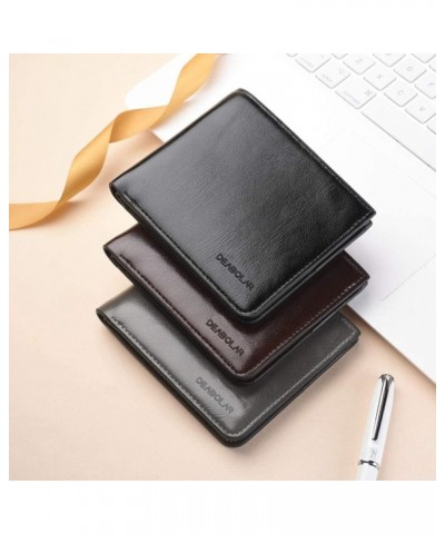 Business Card Case Leather Multifunction Bank Holder Credit Passport Organizer Wallet (Color : Gray Vertical) $40.24 Wallets