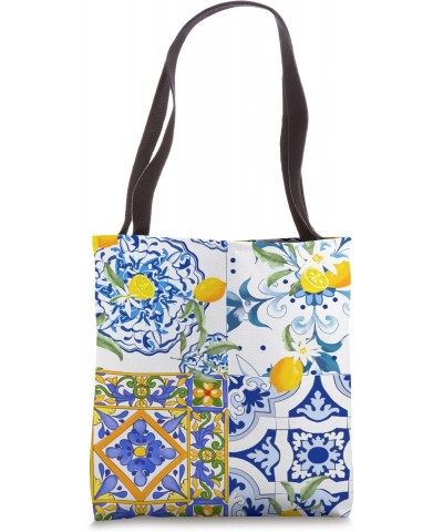 majolica,lemons,summer Tote Bag $12.88 Totes