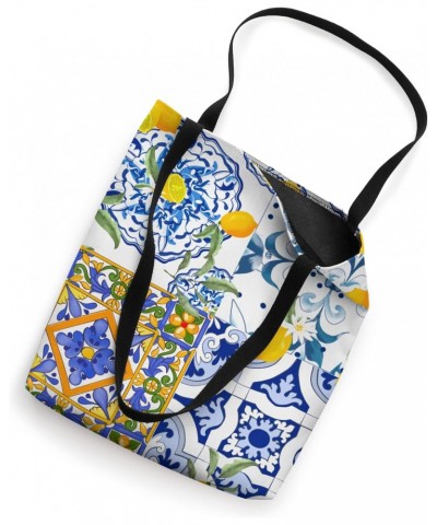 majolica,lemons,summer Tote Bag $12.88 Totes