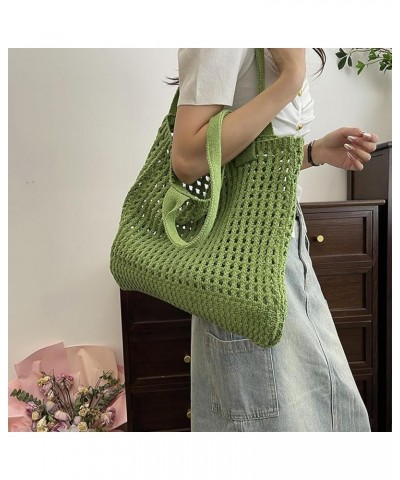 Beach Bag Large Beach Tote Bags, Hobo Shoulder Handbags knit bag Cute Crochet for Beach Travel Shopping Daily Pink $14.95 Totes