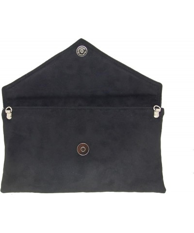 Womens Neat Envelope Faux Suede Clutch Bag/Shoulder Bag Mouse Mushroom Taupe $24.74 Clutches