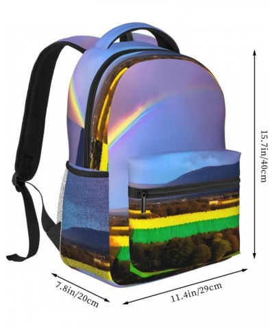 Evening Rainbow Stylish And Lightweight Backpack,Comfortable To Carry,Multi-Pocket Design,23l Capacity,Easily Meet Your Daily...