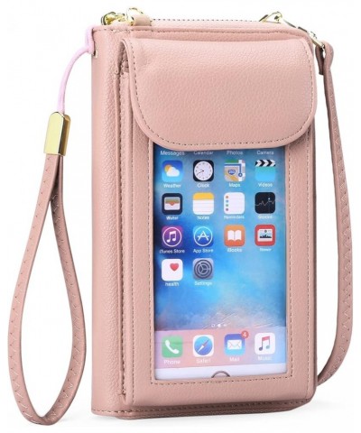 Small Cell Phone Crossbody Bag Purse for Women, PU Leather Wallet Purse… Ab-pink $11.34 Crossbody Bags